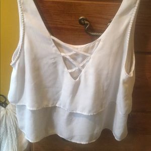 white dressy tank